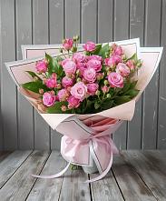 Букет Розовый кустик в Краснокаменске Забайкальского края