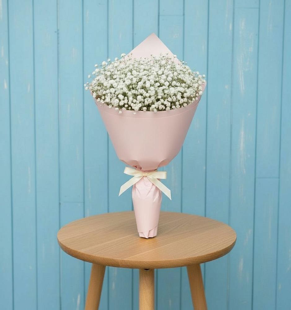 Букет цветов из: Гипсофила в Краснокаменске Забайкальского края