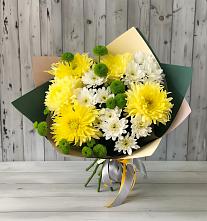 Букет цветов из:  Хризантемы в Краснокаменске Забайкальского края