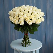 Букет 51 Белая роза Эдлесс Лав #REPLACE_PRED# Краснокаменске Забайкальского края