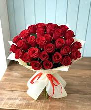Букет 29 Красных роз в Краснокаменске Забайкальского края