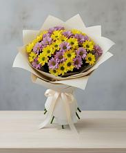 Букет цветов из:  Хризантемы в Краснокаменске Забайкальского края