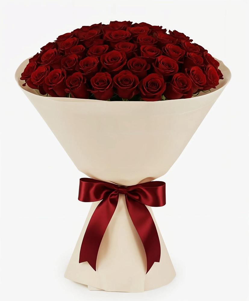 Букет 101 Бордовая роза Блэк Бакарра в Краснокаменске Забайкальского края