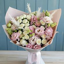 Букет цветов из:  Альстромерии и Розы в Краснокаменске Забайкальского края
